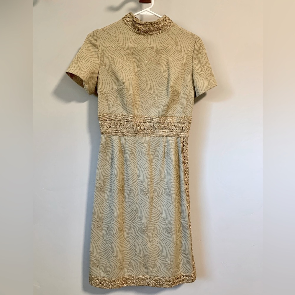 Gorgeous vintage 60s/70s cocktail dress by Leslie Fay Size small/medium